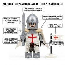 White Knights Templar Crusader Collectible Minifigure