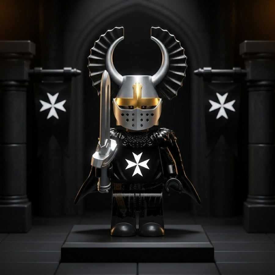 Black Hospitaller Dark Knight Collectible Minifigure figure detail