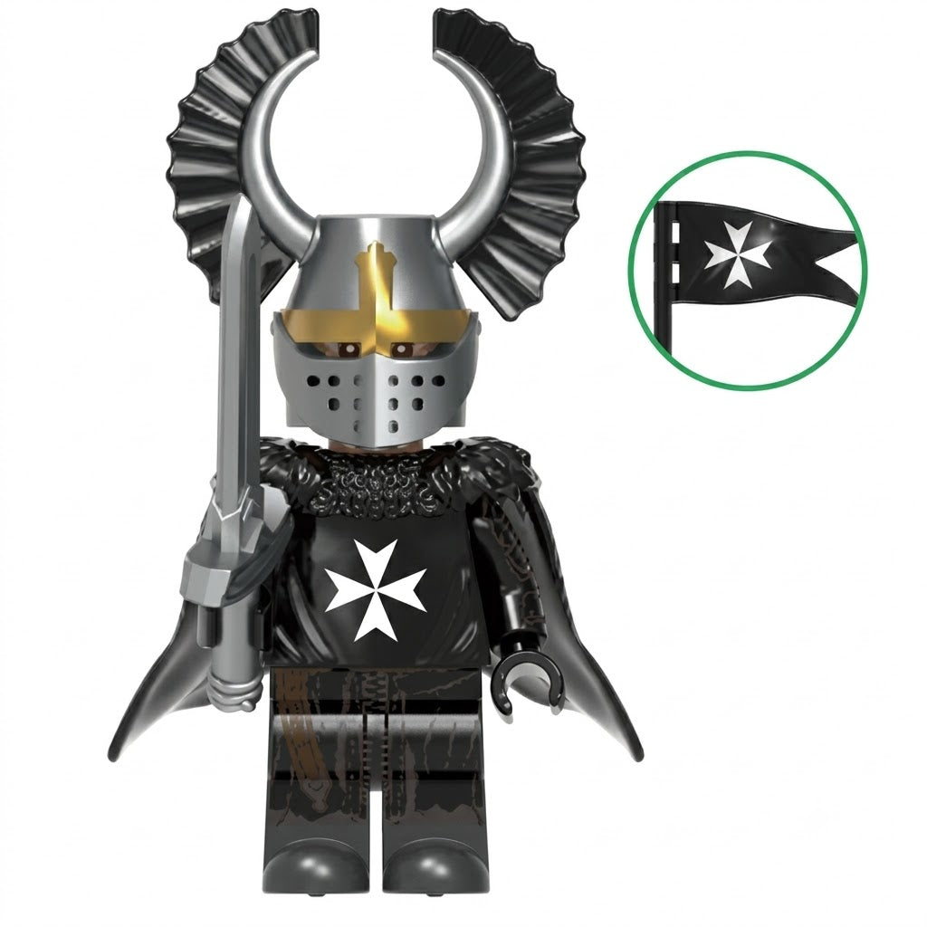 Black Hospitaller Dark Knight Collectible Minifigure