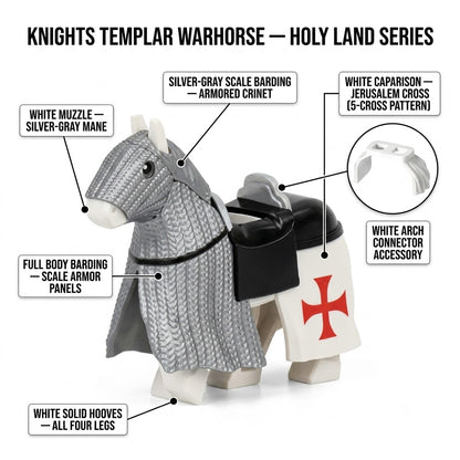 Gray Knights Templar Warhorse Minifigure Accessory