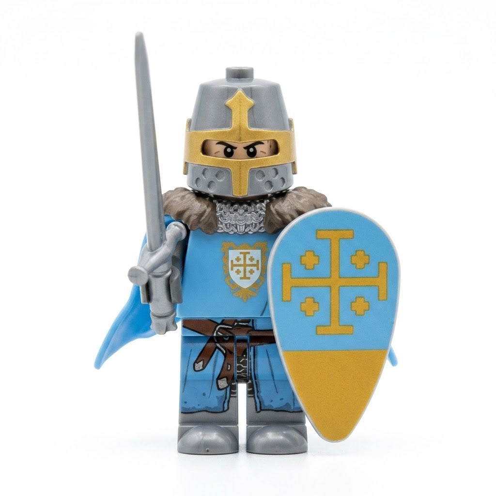 GH0253 Sky Blue Jerusalem Knight collectible minifigure