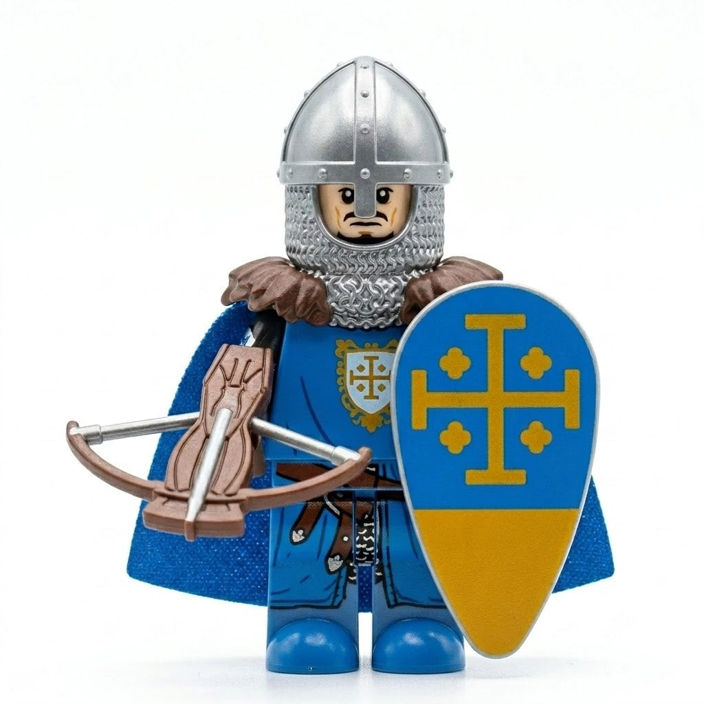 Blue Jerusalem Crusader Crossbowman Collectible Minifigure