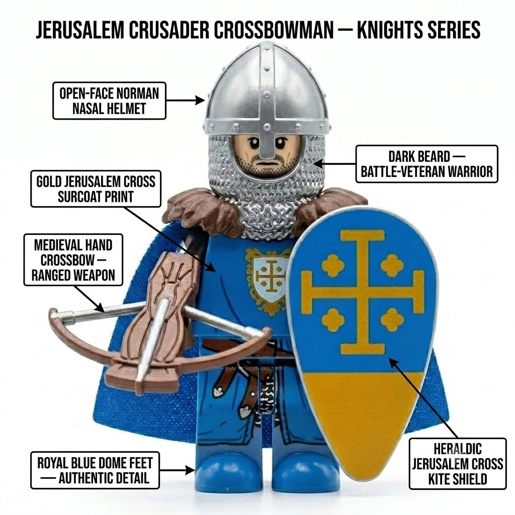 GH0255 Blue Jerusalem Crossbowman collectible minifigure