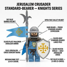 Sky Blue Jerusalem Crusader Standard Bearer Collectible Minifigure