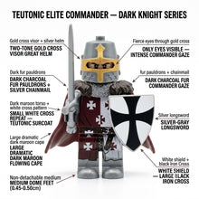 Dark Red Teutonic Knight Commander Collectible Minifigure