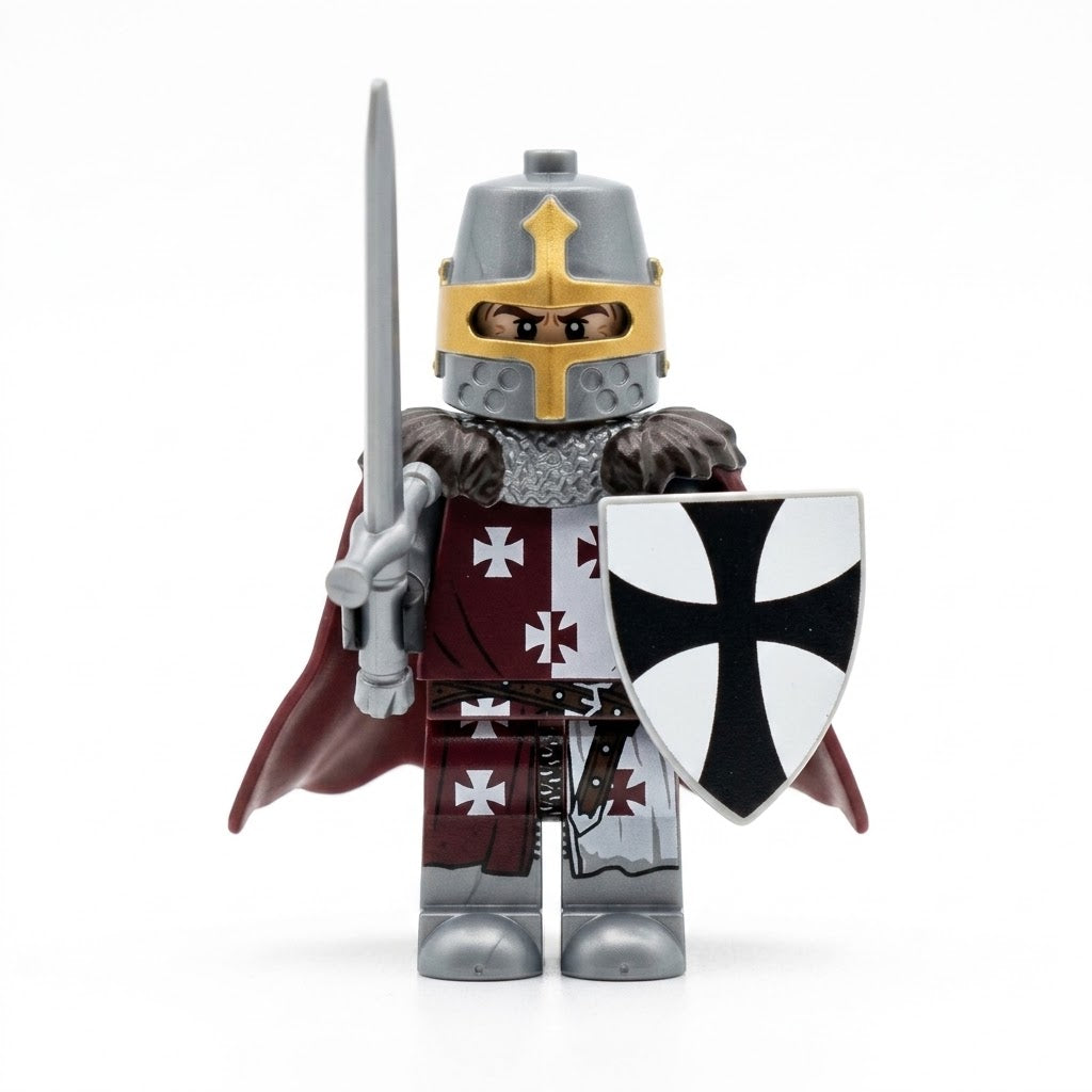 GH0257 Dark Red Teutonic Commander collectible minifigure
