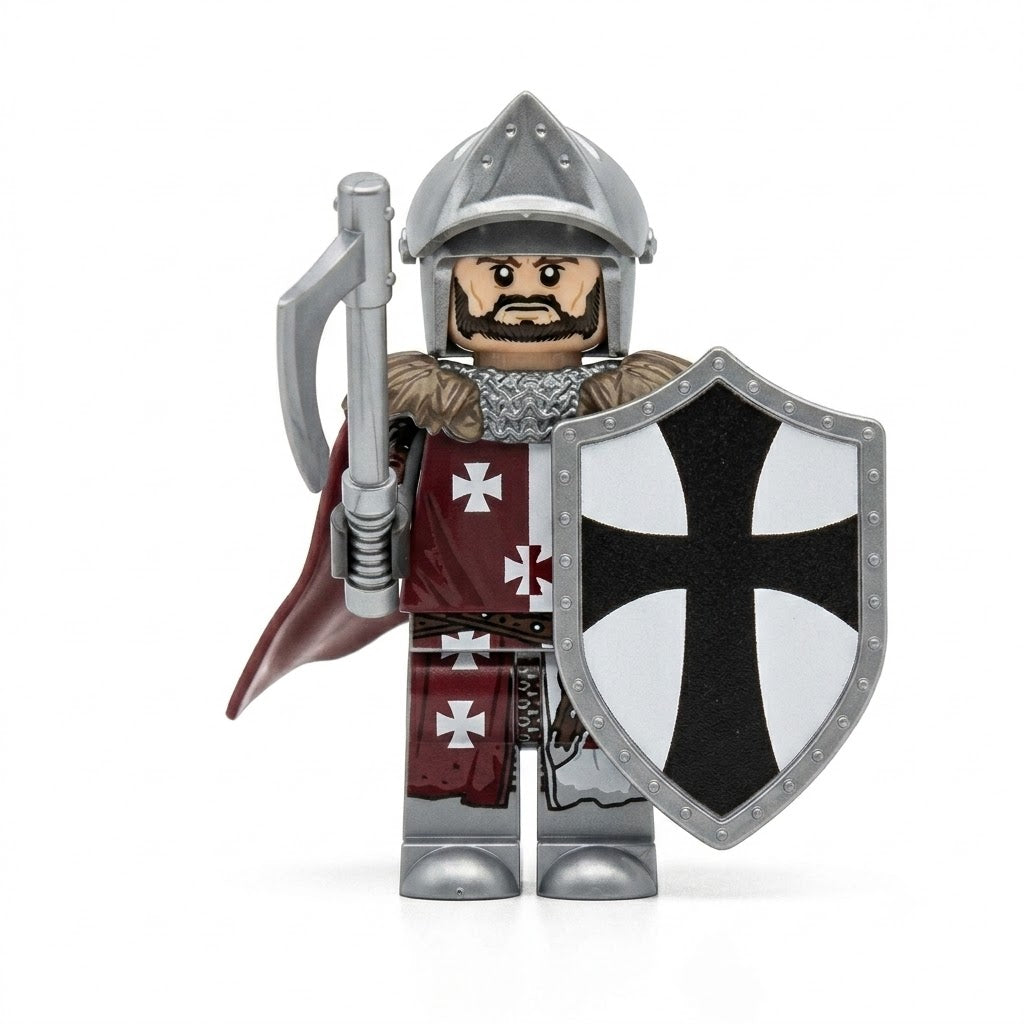 GH0258 Dark Red Teutonic Halberdier collectible minifigure
