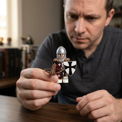 Dark Red Teutonic Crossbowman Collectible Minifigure
