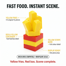 Mini French Fries in Box Accessory Minifigure