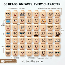 Flesh Tone Head Pack Minifigure