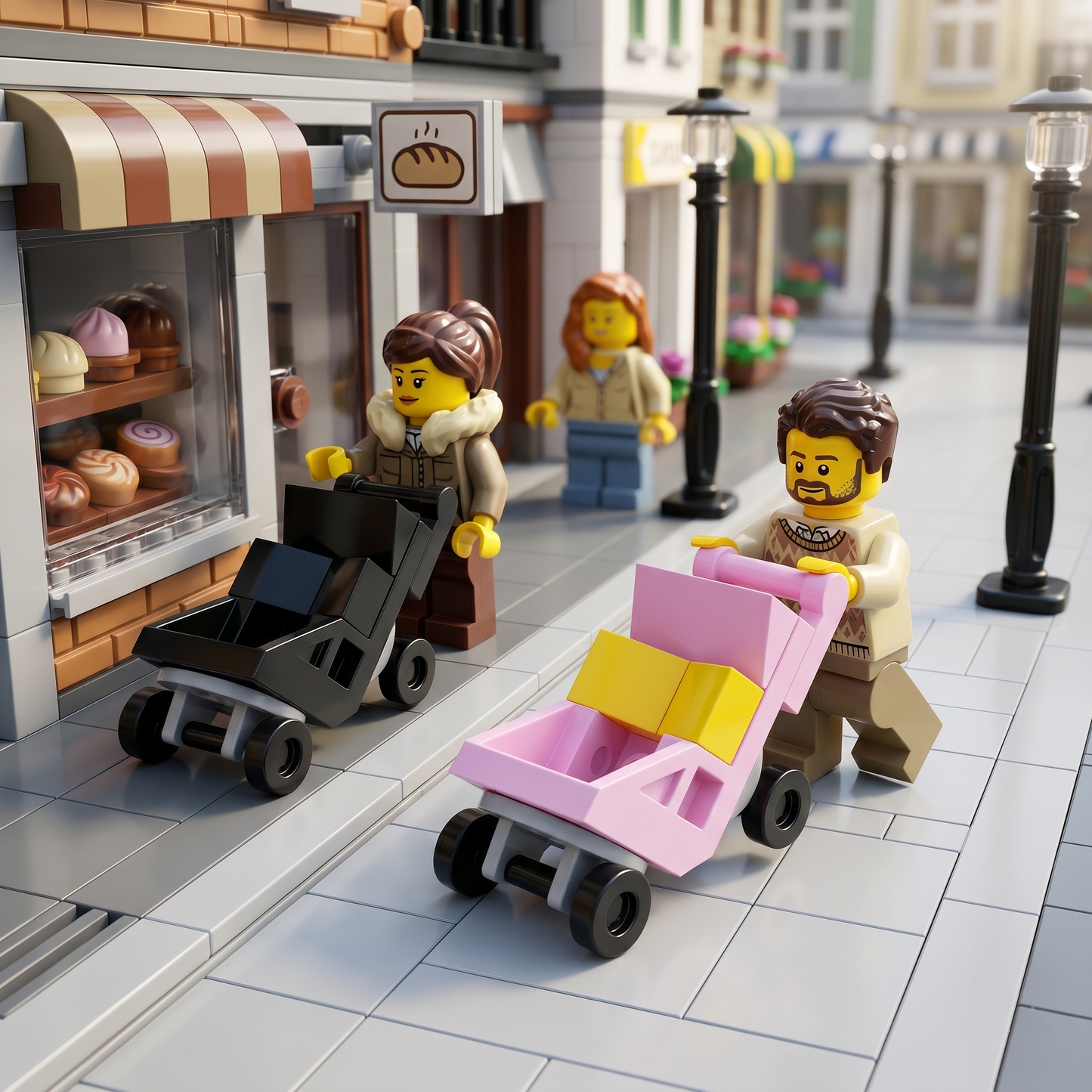 Baby Stroller Accessory Minifigure