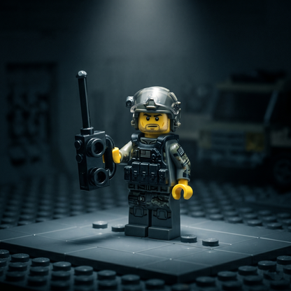 Black Radio Accessory Minifigure