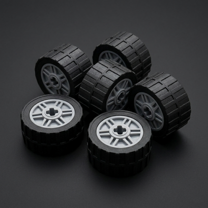 Minifigure Wheels 24x14mm