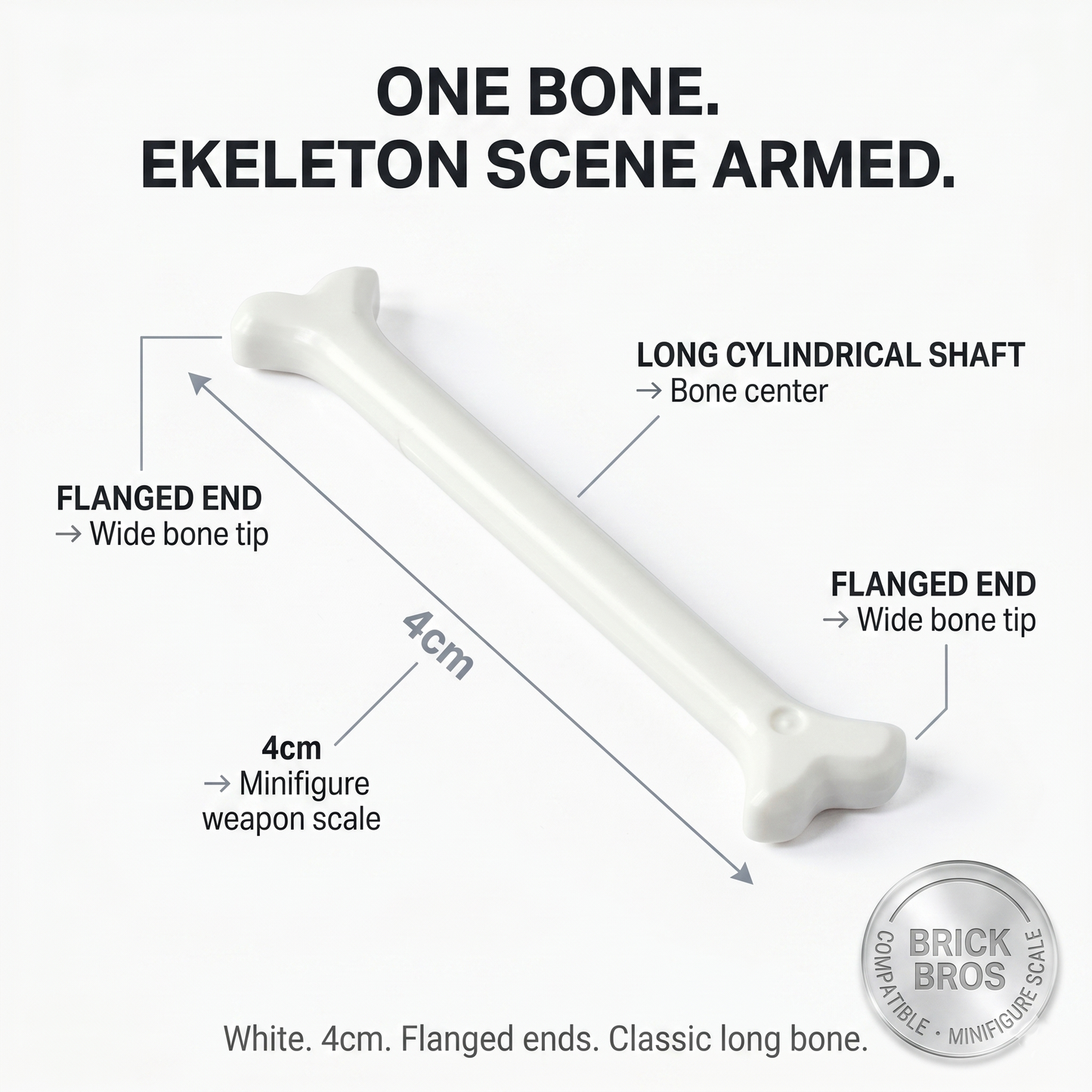 White Bone Accessory Minifigure