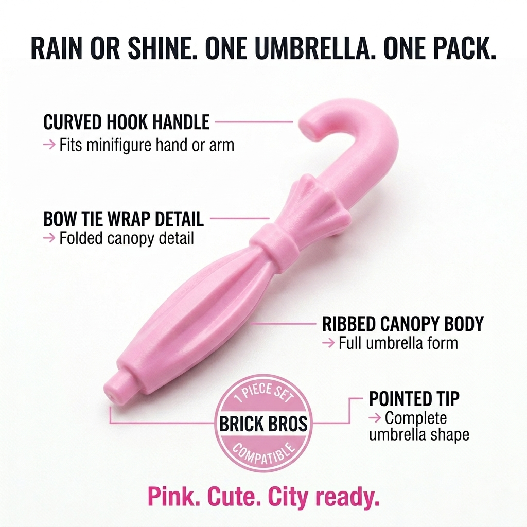 Pink Umbrella Accessory Minifigure