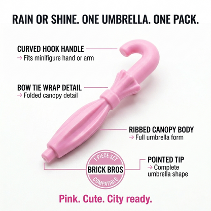 Pink Umbrella Accessory Minifigure
