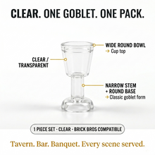 Clear Transparent Goblet Accessory Minifigure