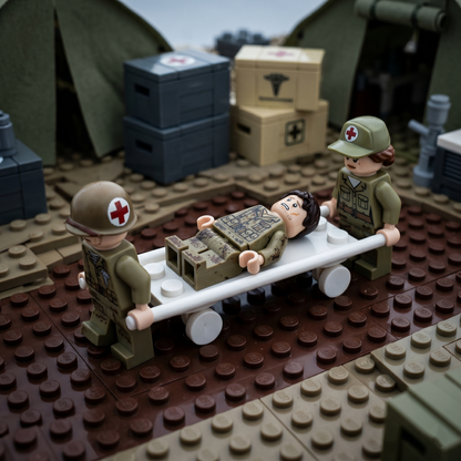 White Medical Stretcher Accessory Minifigure