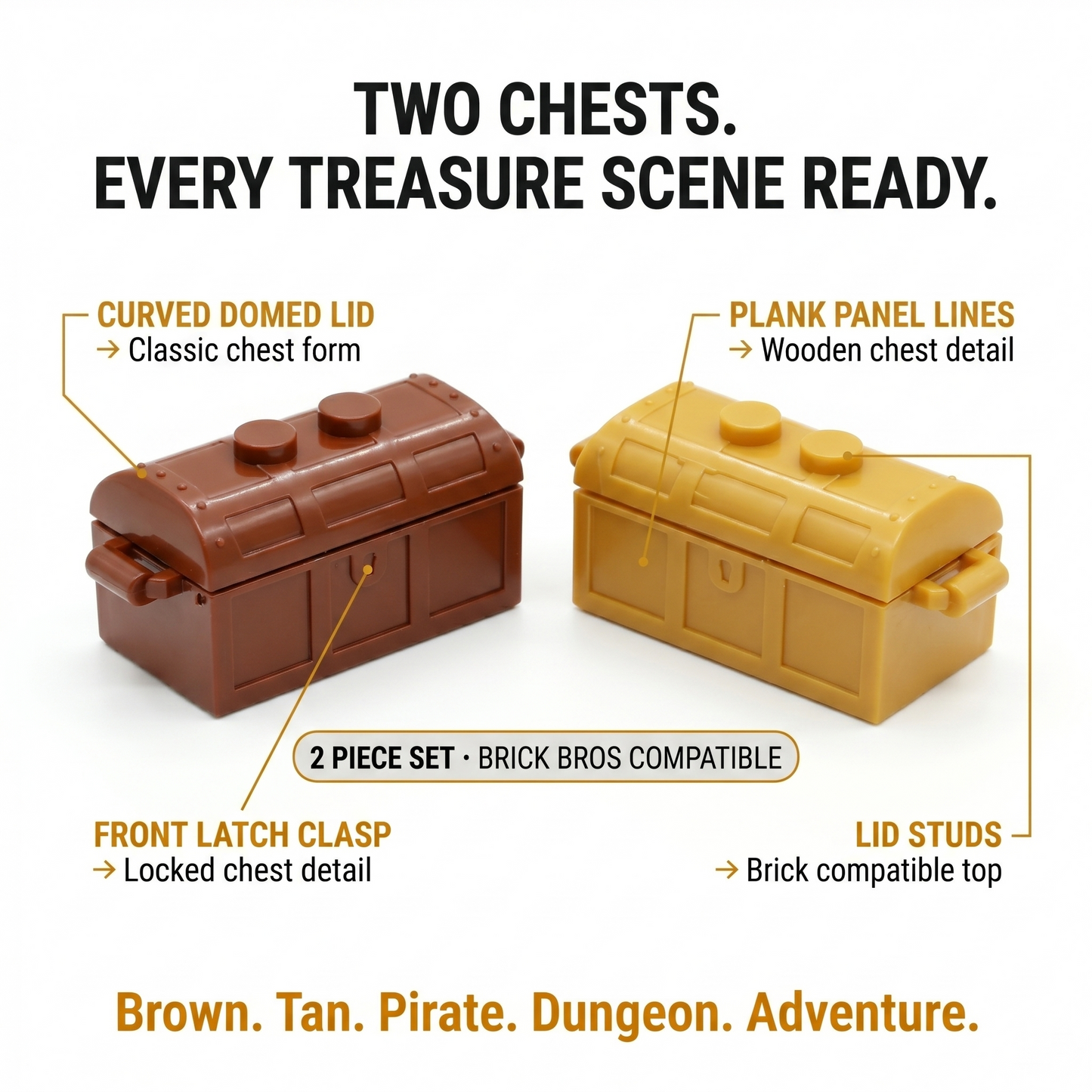 Mini Treasure Chest Minifigure Accessory