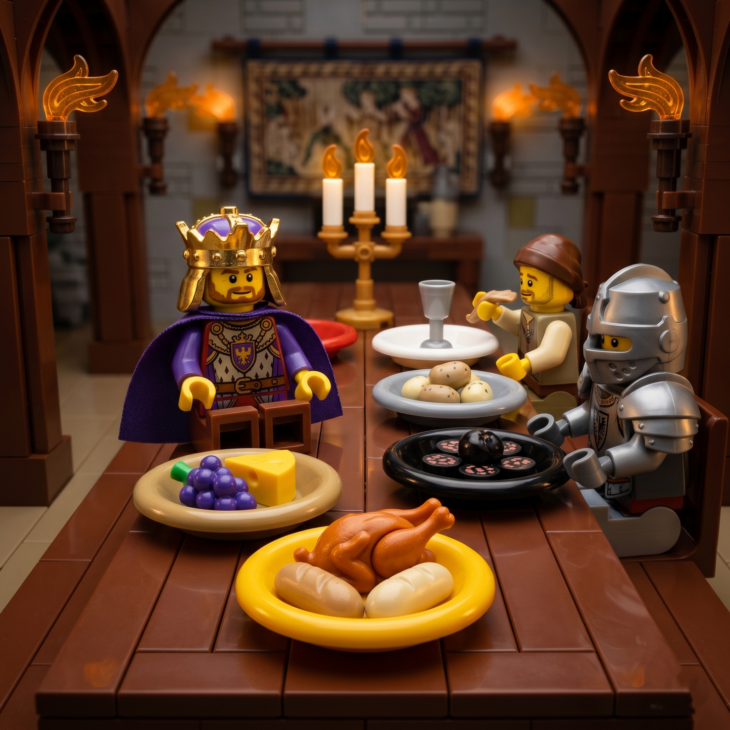 White Mini Plate Accessory Minifigure