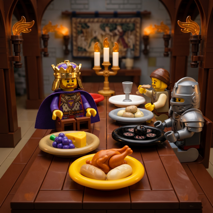 White Mini Plate Accessory Minifigure