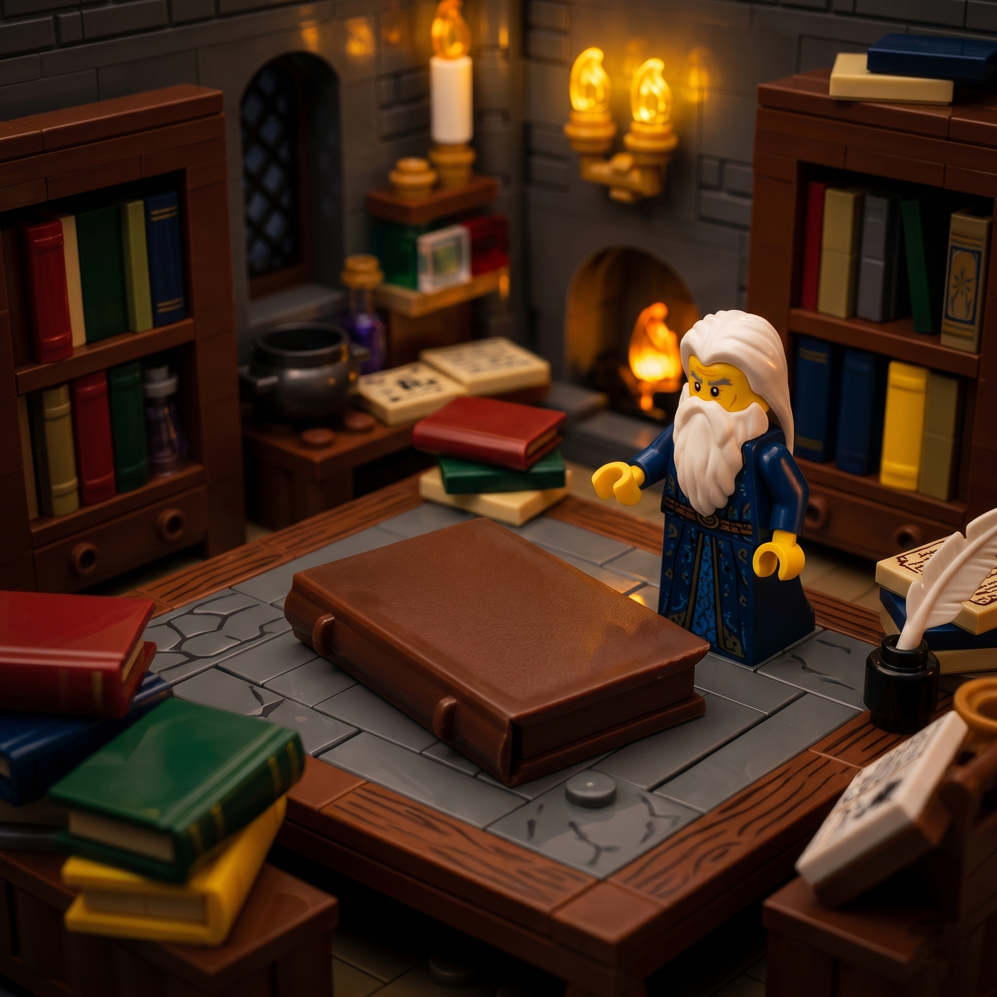 Dark Brown Mini Book Accessory Minifigure