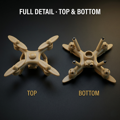 Desert Recon Drone Minifigure Accessory (Tan Desert Sand & Black)