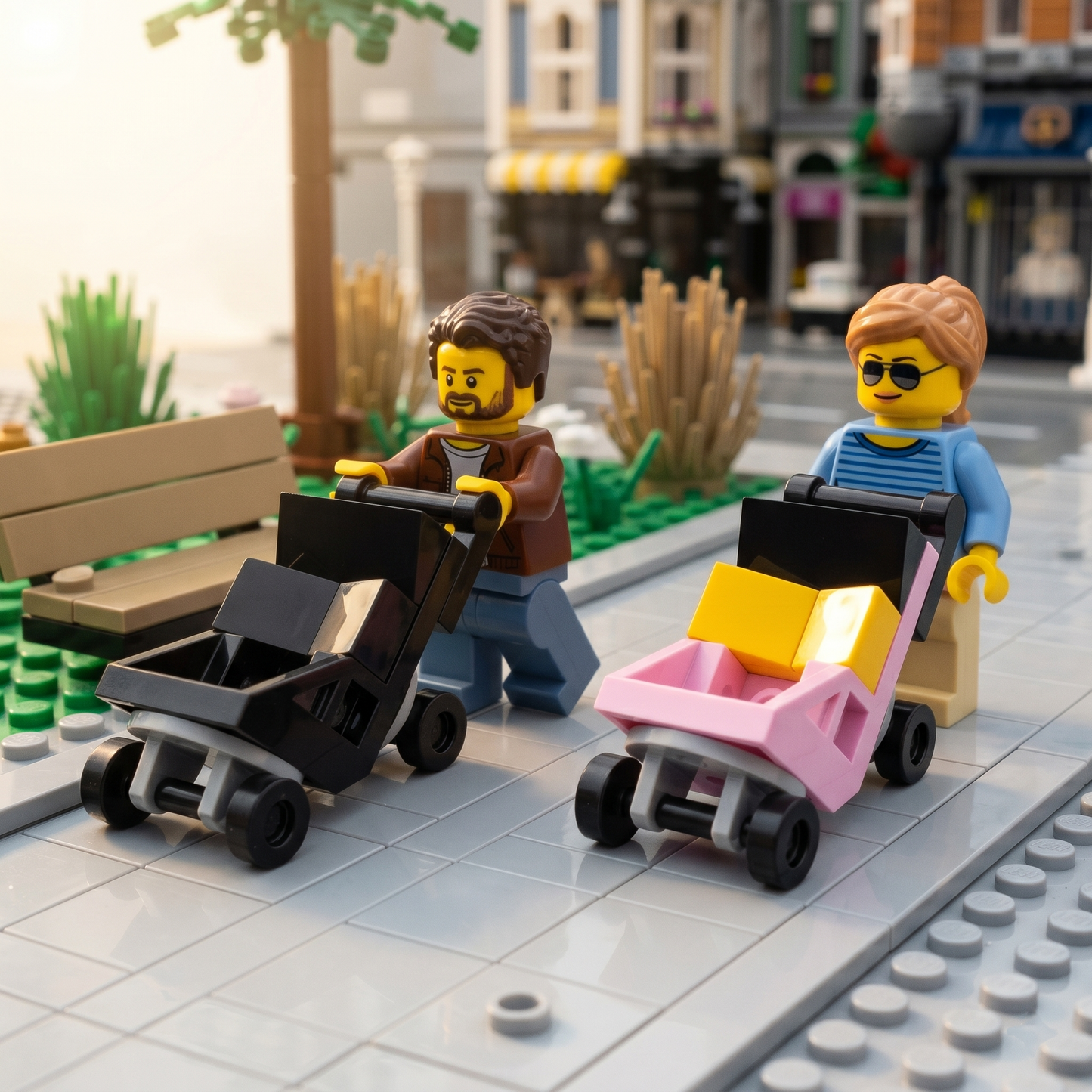 Baby Stroller Accessory Minifigure