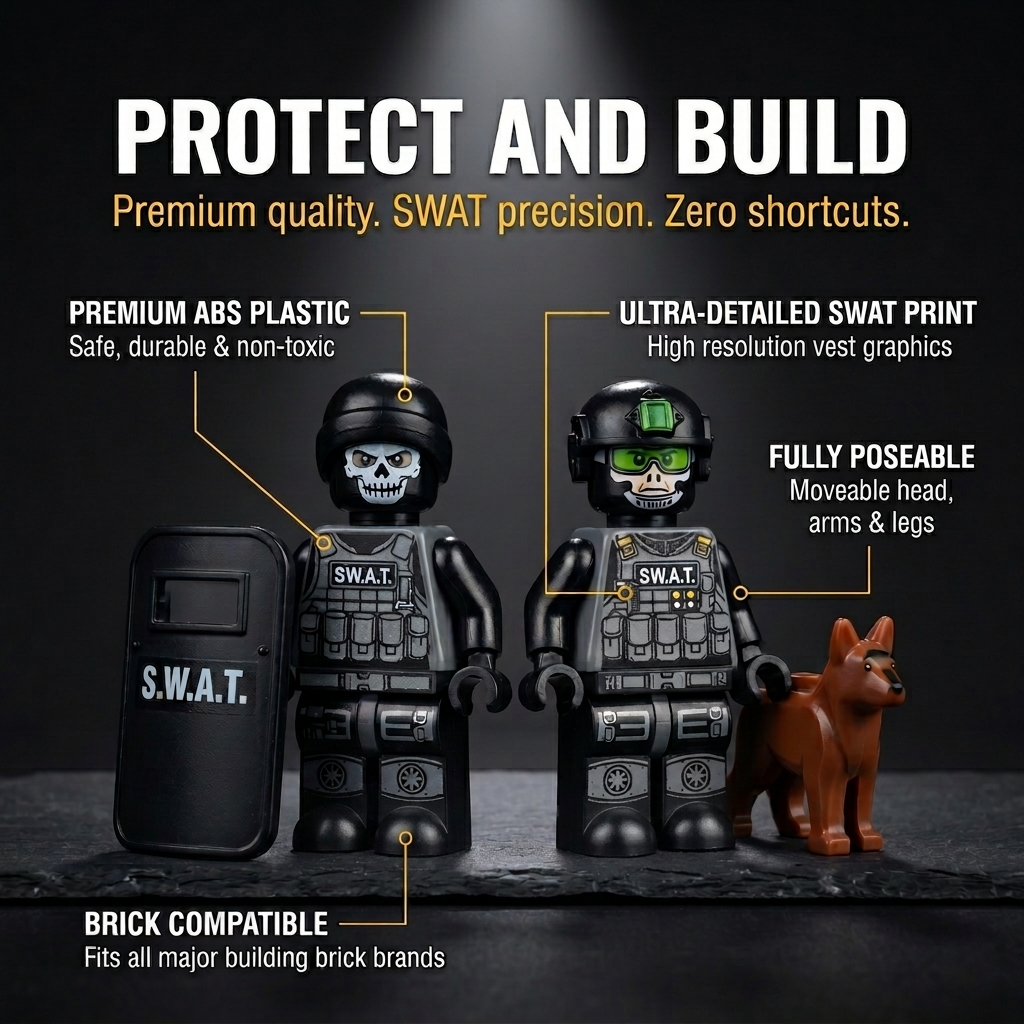 SWAT Police Mega Set — 20 Figures