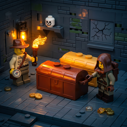 Mini Treasure Chest Minifigure Accessory