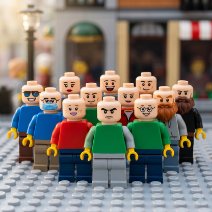 Flesh Tone Head Pack Minifigure