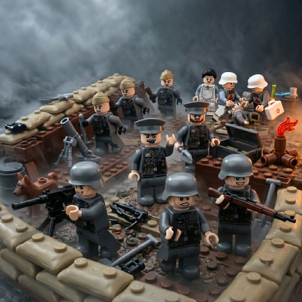 WWII German Minifigures Mega Set — 12 Figures