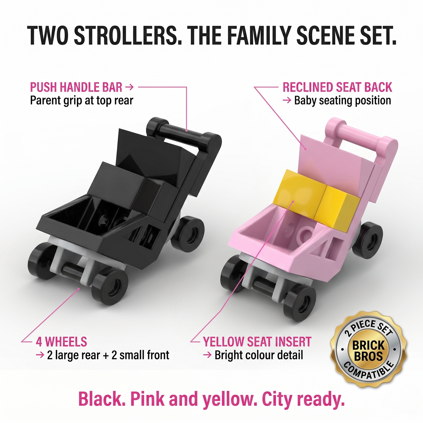 Baby Stroller Accessory Minifigure