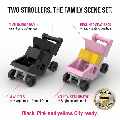 Baby Stroller Accessory Minifigure