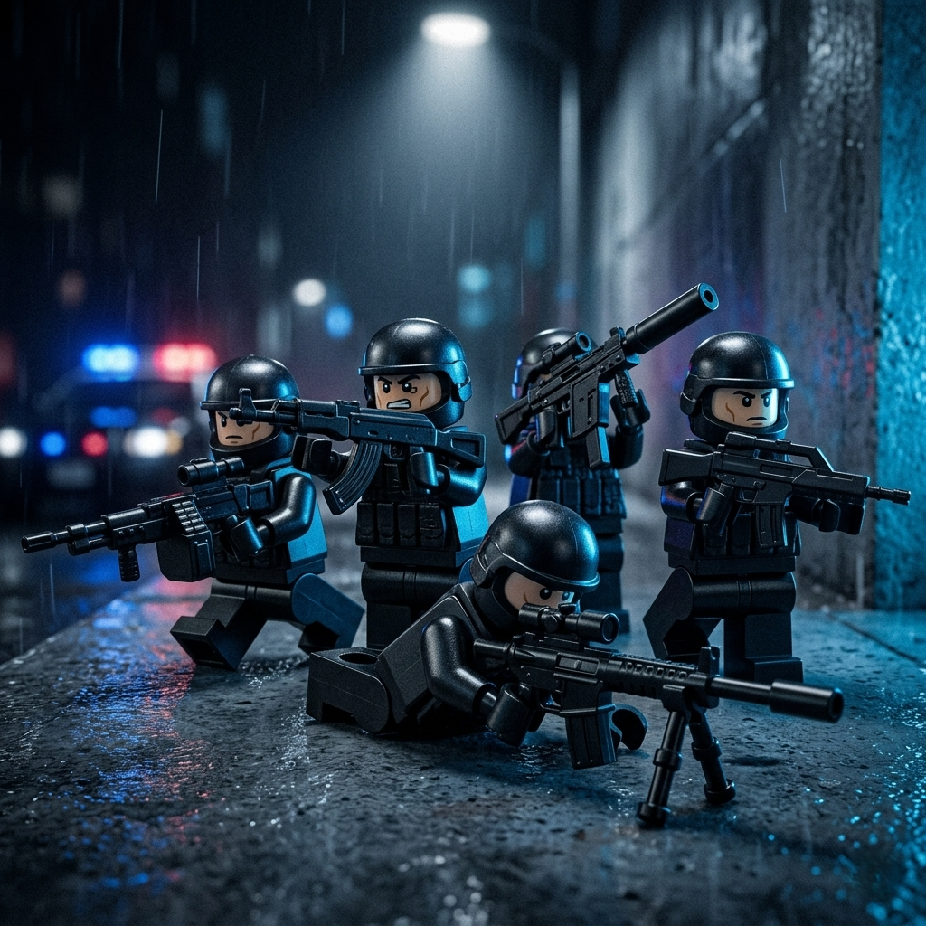Tactical Assault Weapon Minifigure Accessory (Rifles, SMGs & Sniper)