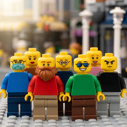 Printed Head 66 Pack Minifigure