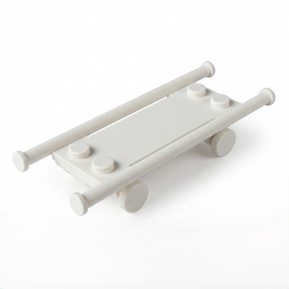 White Medical Stretcher Accessory Minifigure