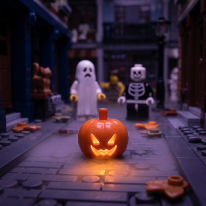Orange Carved Pumpkin Accessory Minifigure