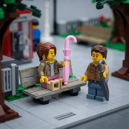 Pink Umbrella Accessory Minifigure