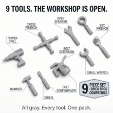 Gray Workshop Tool Pack Accessory Minifigure