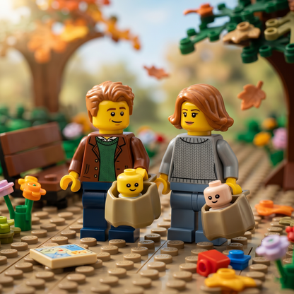 Baby in Carry Basket Minifigure Accessory