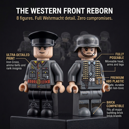 WW2 German Wehrmacht Set — 8 Soldiers
