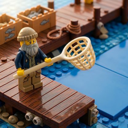 Tan Catch Net Accessory Minifigure 3x