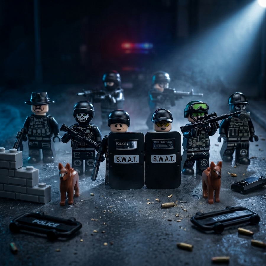 SWAT Lockdown - SWAT Police Mega Set 20 Figures