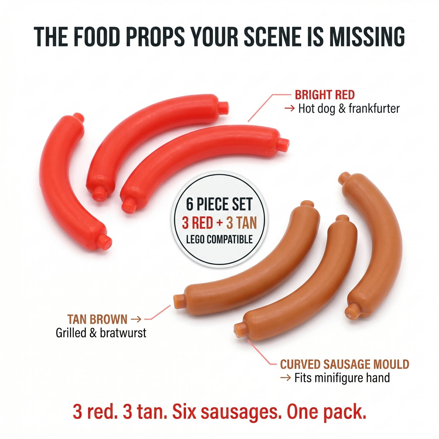 Mini Sausage Accessory Minifigure