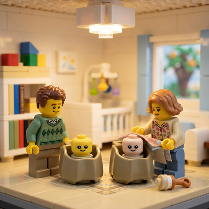 Baby in Carry Basket Minifigure Accessory