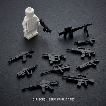 Tactical Assault Weapon Minifigure Accessory (Rifles, SMGs & Sniper)