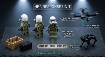 Hazmat Special Forces Minifigure Set