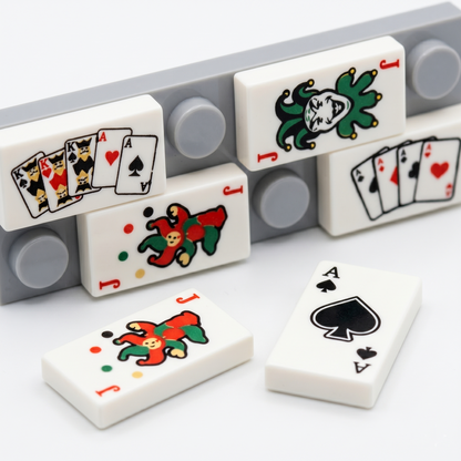 Printed Playing Card Tile Accessory Minifigure