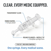 Clear Transparent Syringe Accessory Minifigure